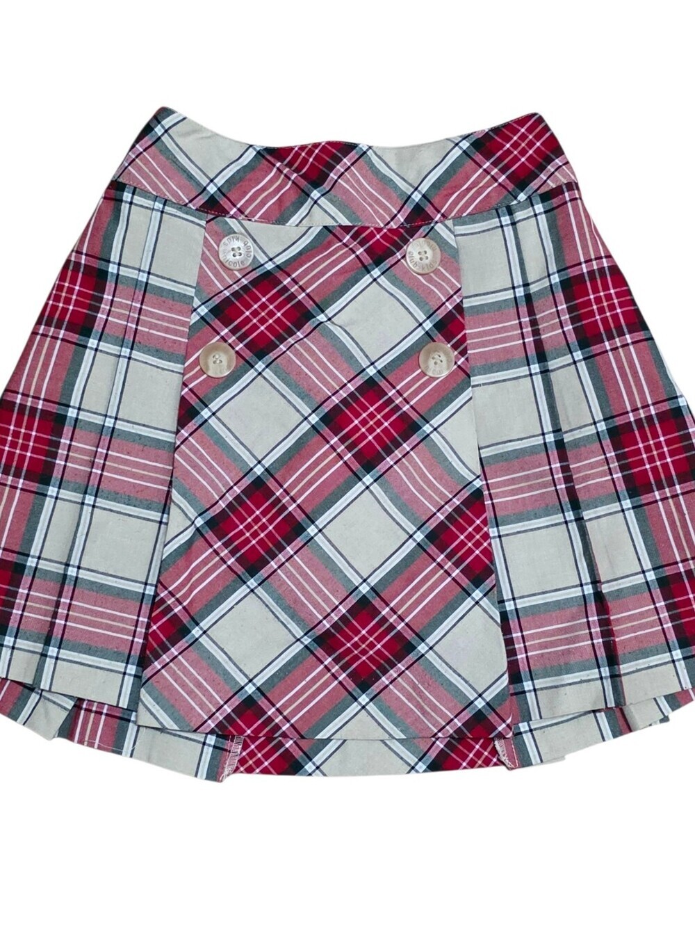 Nicole club kids japanese brand tan plaid skirt